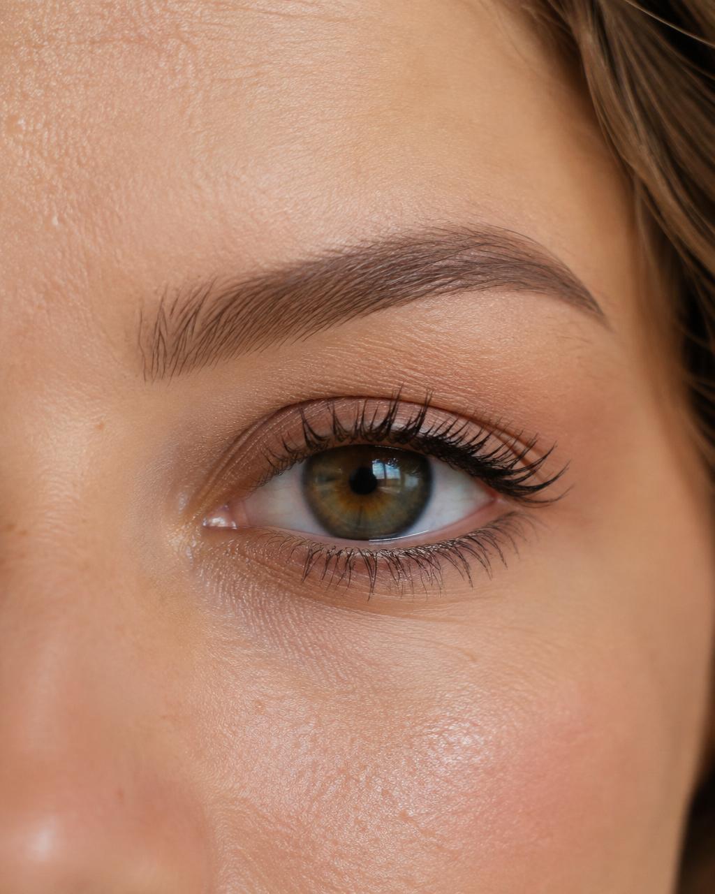Natural softly defined eyebrow